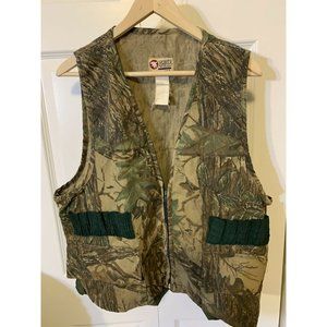Vtg 90s Sports Afield Camo Men’s Sz‎ L Hunting Vest Back Pouch